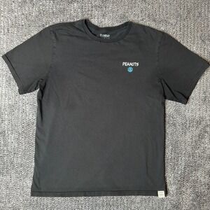 Element x Peanuts Wolfeboro Snoopy Guitar Graphic T-Shirt Mens Large Black Tee